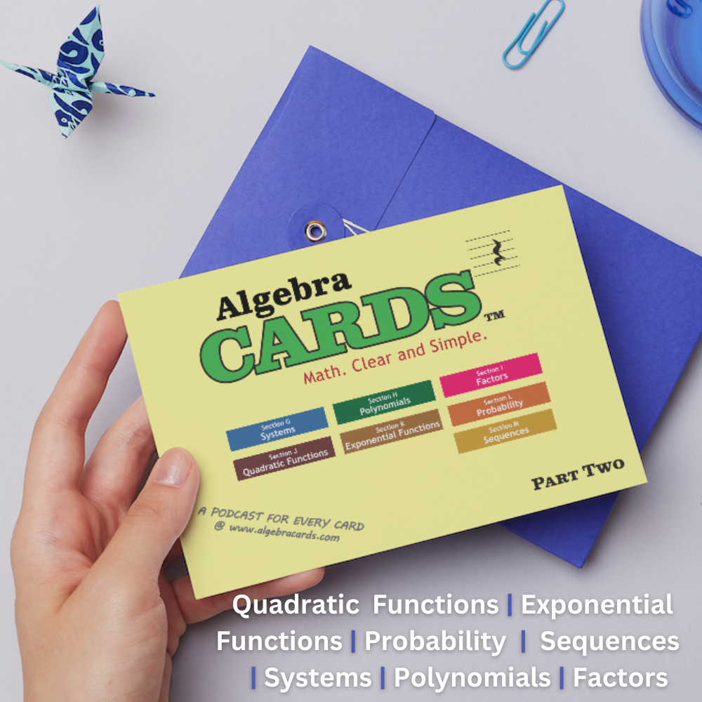 AlgebraCards: Part Two – Algebra Cards